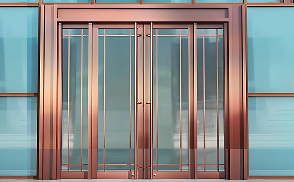 崆峒玻璃地弹门